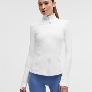 lululemon athletica White Leather Jacket